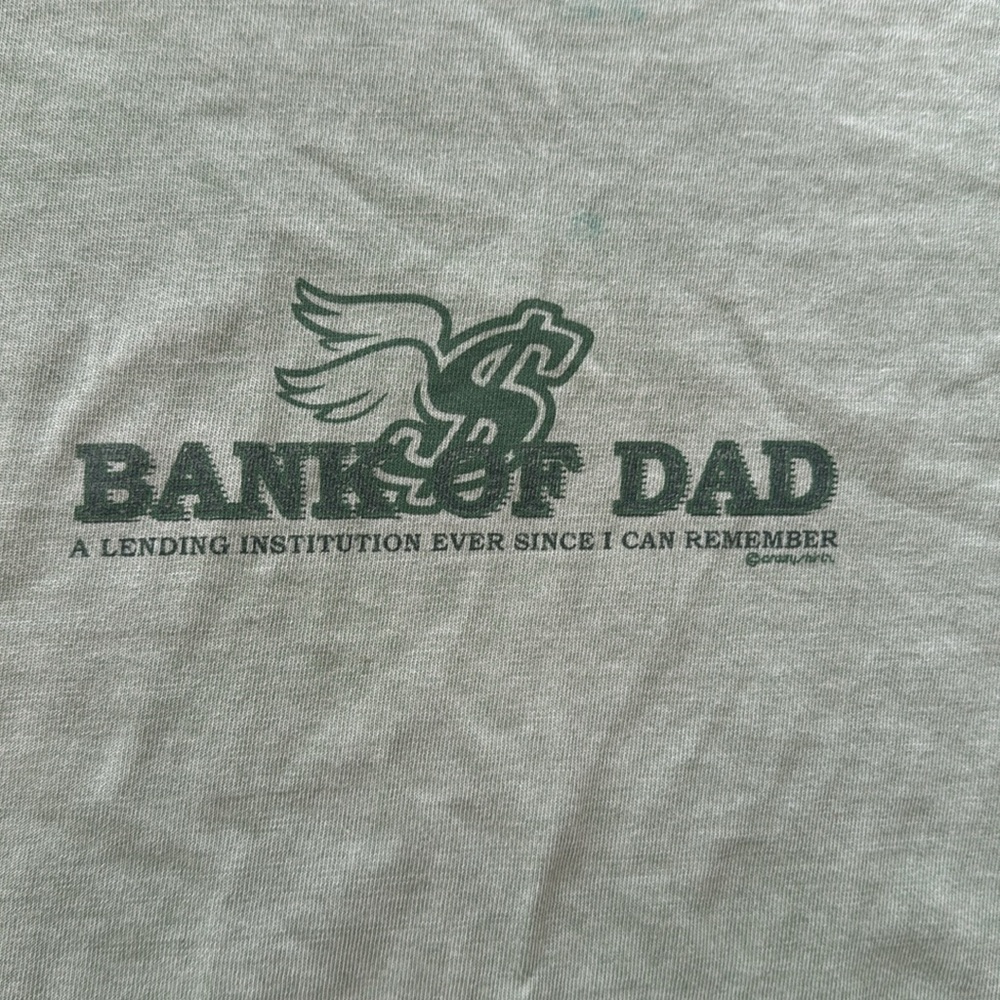 Bank of Dad Sage Green Tee - Picture 3 of 7